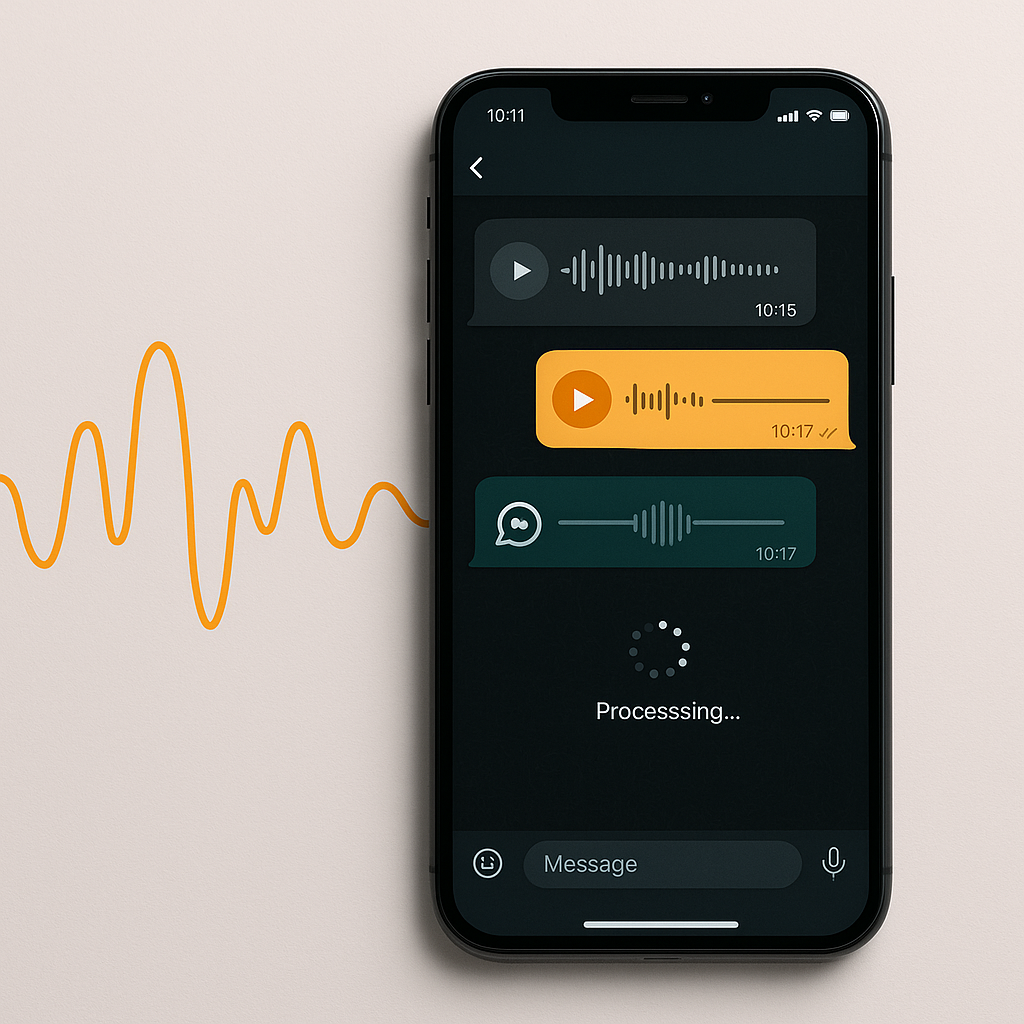 Interfaz de conversación de chatbot en WhatsApp